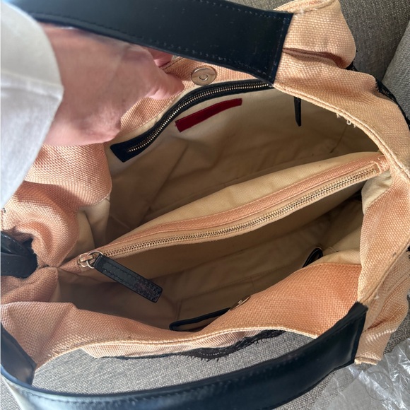 Valentino Garavani Raffia & Lace satchel bag - Picture 2 of 6